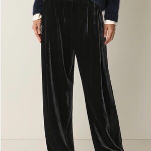 Eileen Fisher Black Velvet Ankle Pants